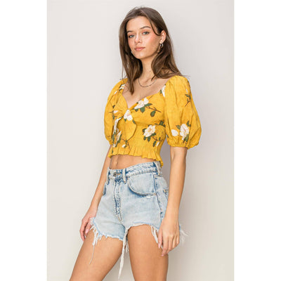 Flirty Floral Crop Top