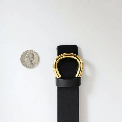Minimalist Gold Horseshoe Belt