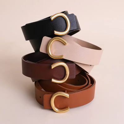 Minimalist Gold Horseshoe Belt
