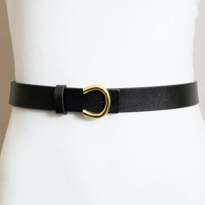 Minimalist Gold Horseshoe Belt