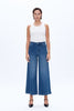 High Rise Wide Leg Stretchy Knit Jean | Bayeas