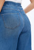 High Rise Wide Leg Stretchy Knit Jean | Bayeas
