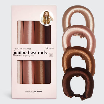 Satin Jumbo Flexi Rods - Rosewood