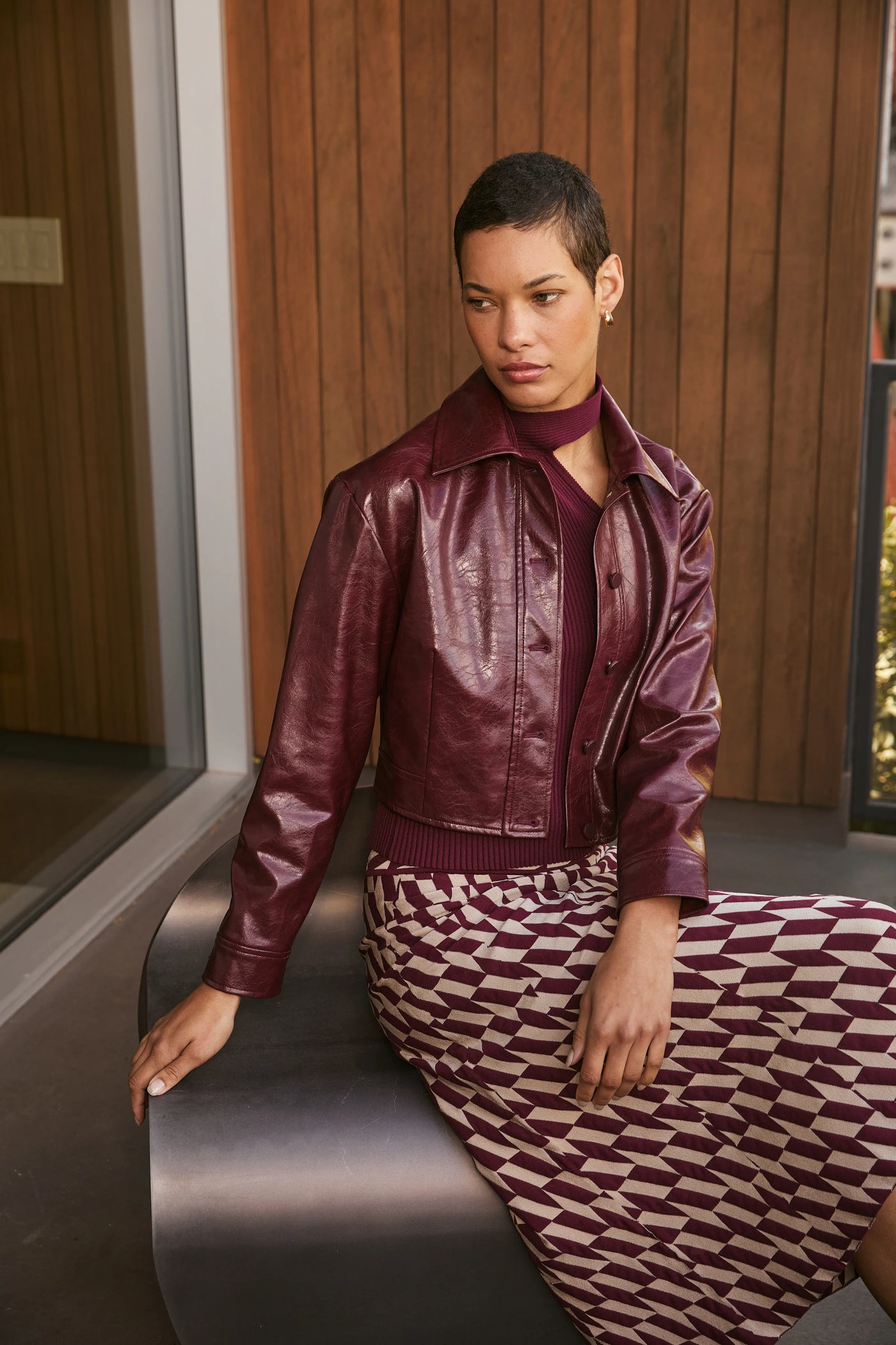 Caleb Faux Leather Jacket