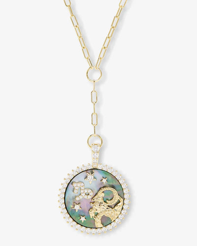 Zodiac Medallion Necklace | Melinda Maria