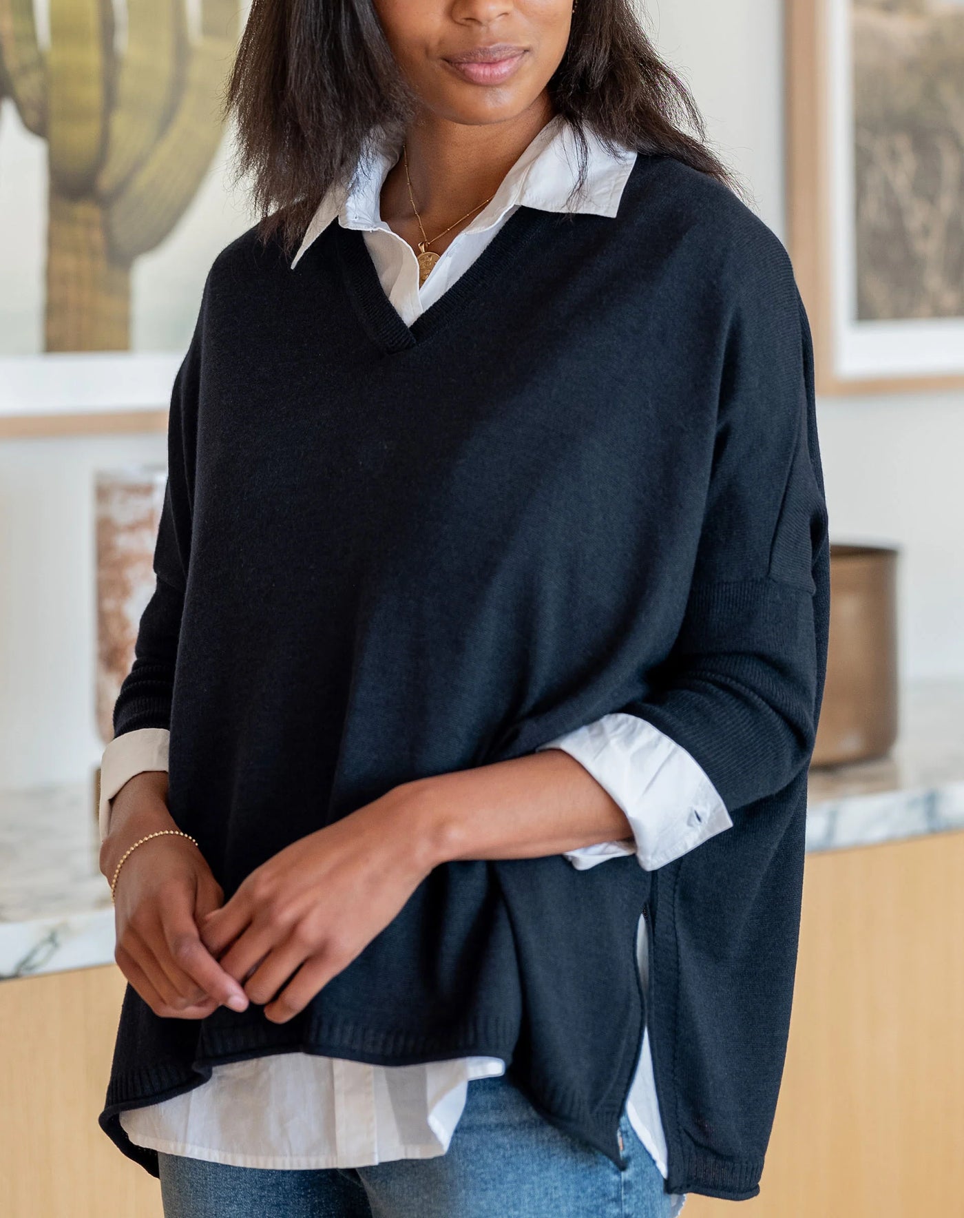 Catalina V-Neck Sweater | Mersea