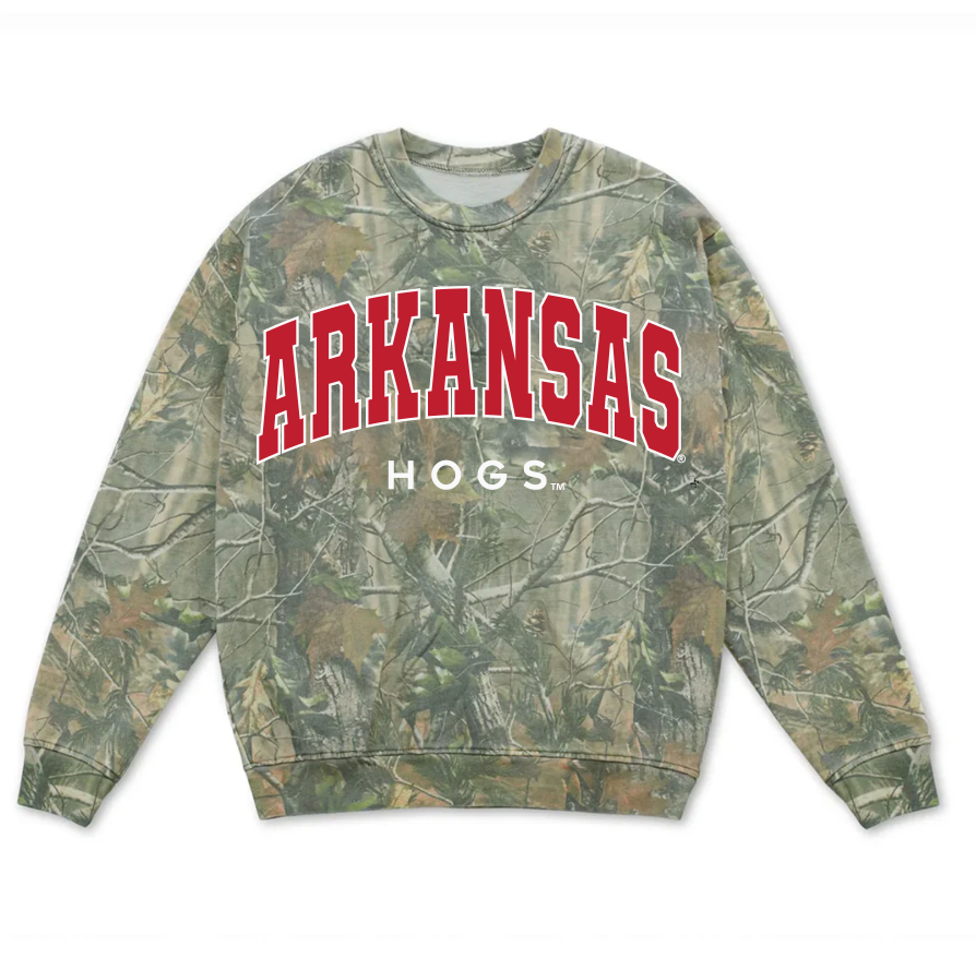 Arkansas Razorbacks Camouflage Sweatshirt
