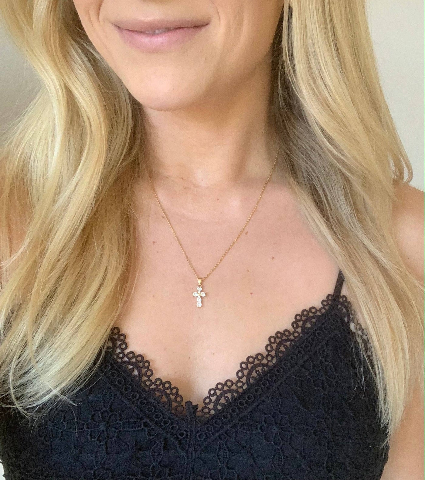 Crystal Cross Necklace