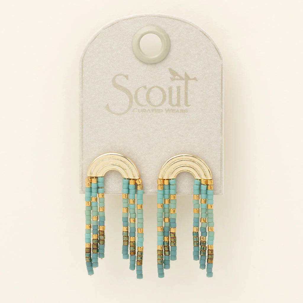 Chromacolor Miyuki Rainbow Fringe Earring