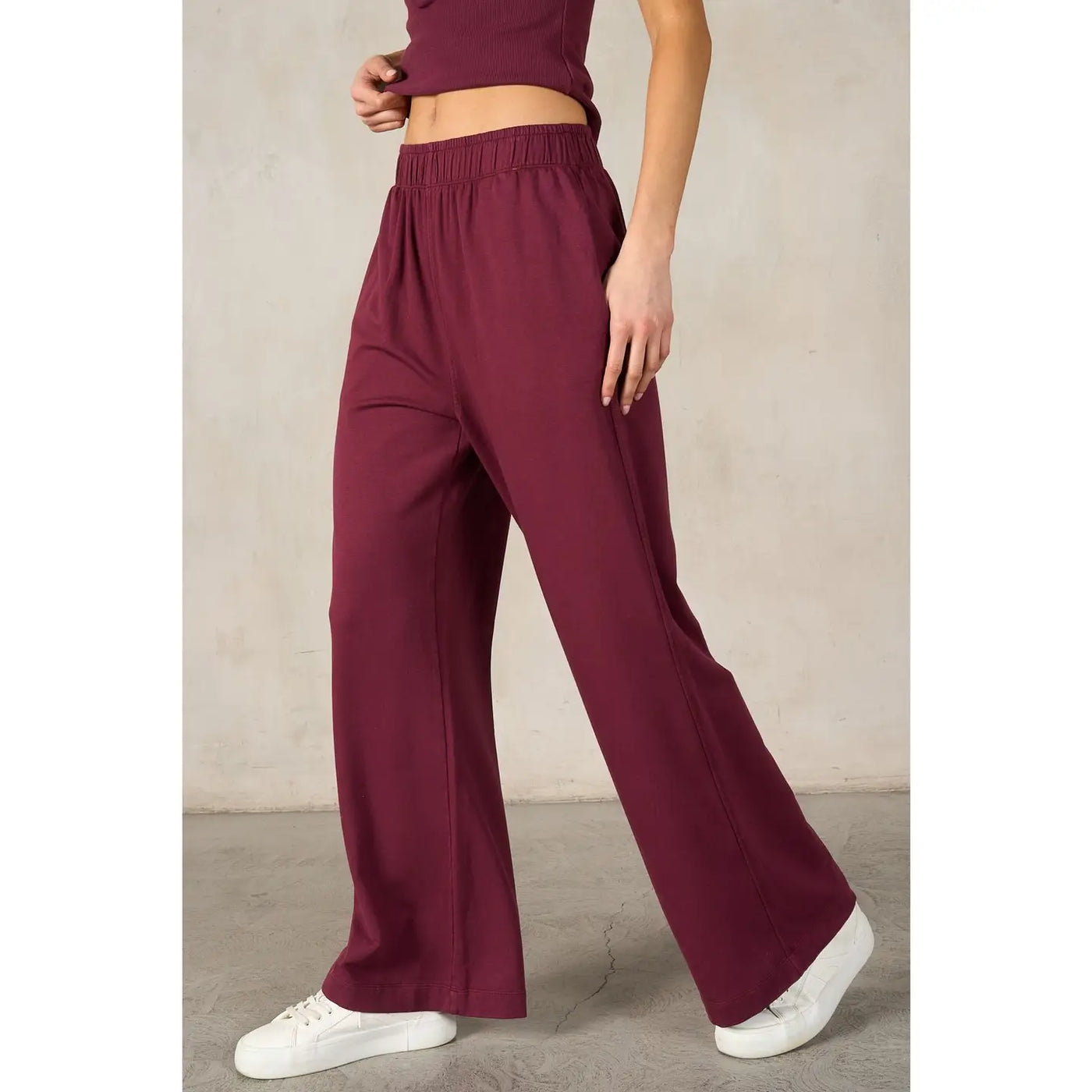 Cotton Modal Wide Leg Pants