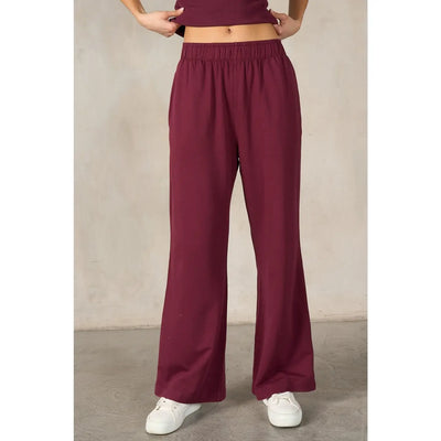 Cotton Modal Wide Leg Pants