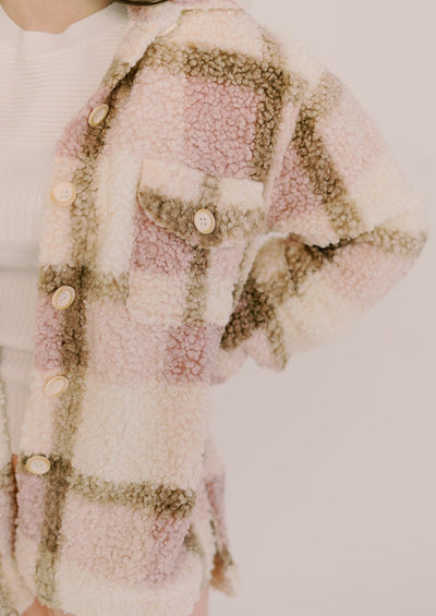 Lattes & Lipstick Teddy Shacket