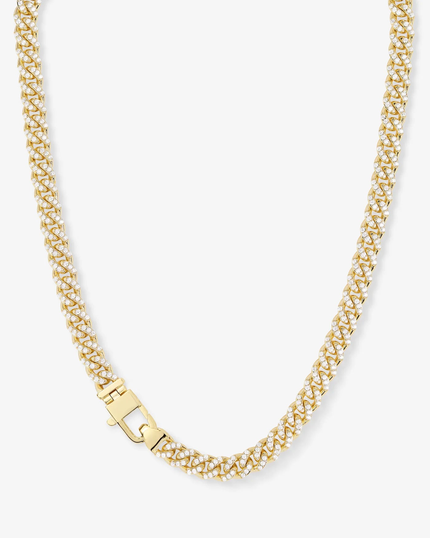 Pave Julian Cuban Chain Necklace 16" | Melinda Maria
