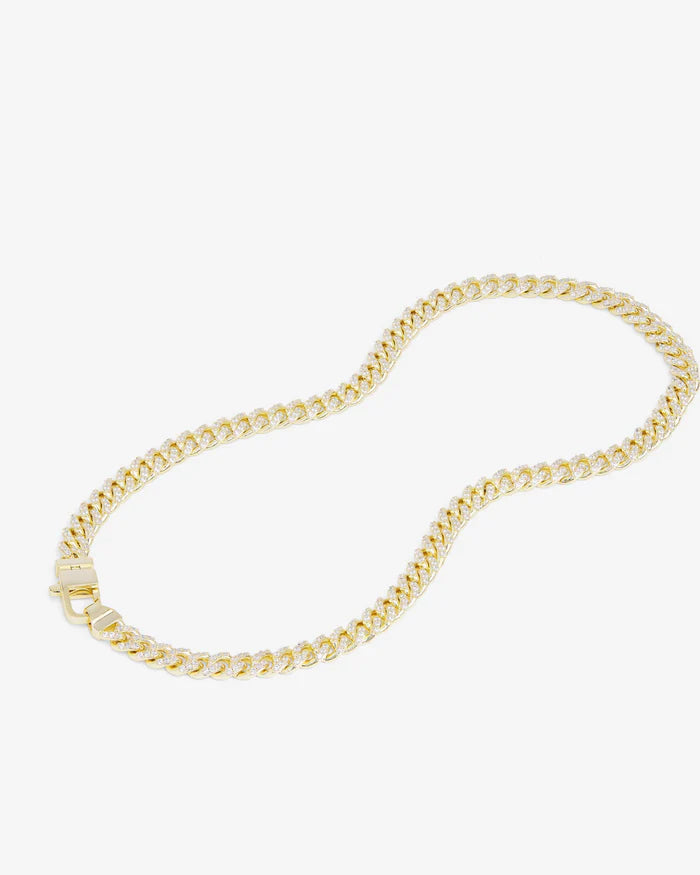 Pave Julian Cuban Chain Necklace 16" | Melinda Maria