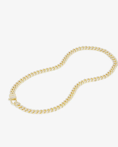Pave Julian Cuban Chain Necklace 16" | Melinda Maria