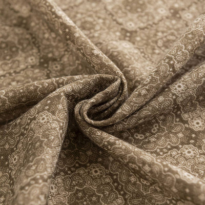 Vintage Houndstooth Print Satin Hair Scarf