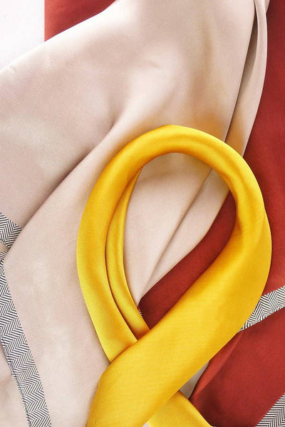 So Silky Satin Neckerchief Scarf - Rose