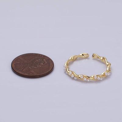 Pearl Croissant Ring