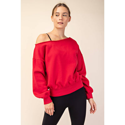 Off Shoulder Sweatshirt