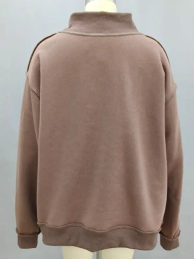 Dilly Dally Reversible Mockneck Sweatshirt