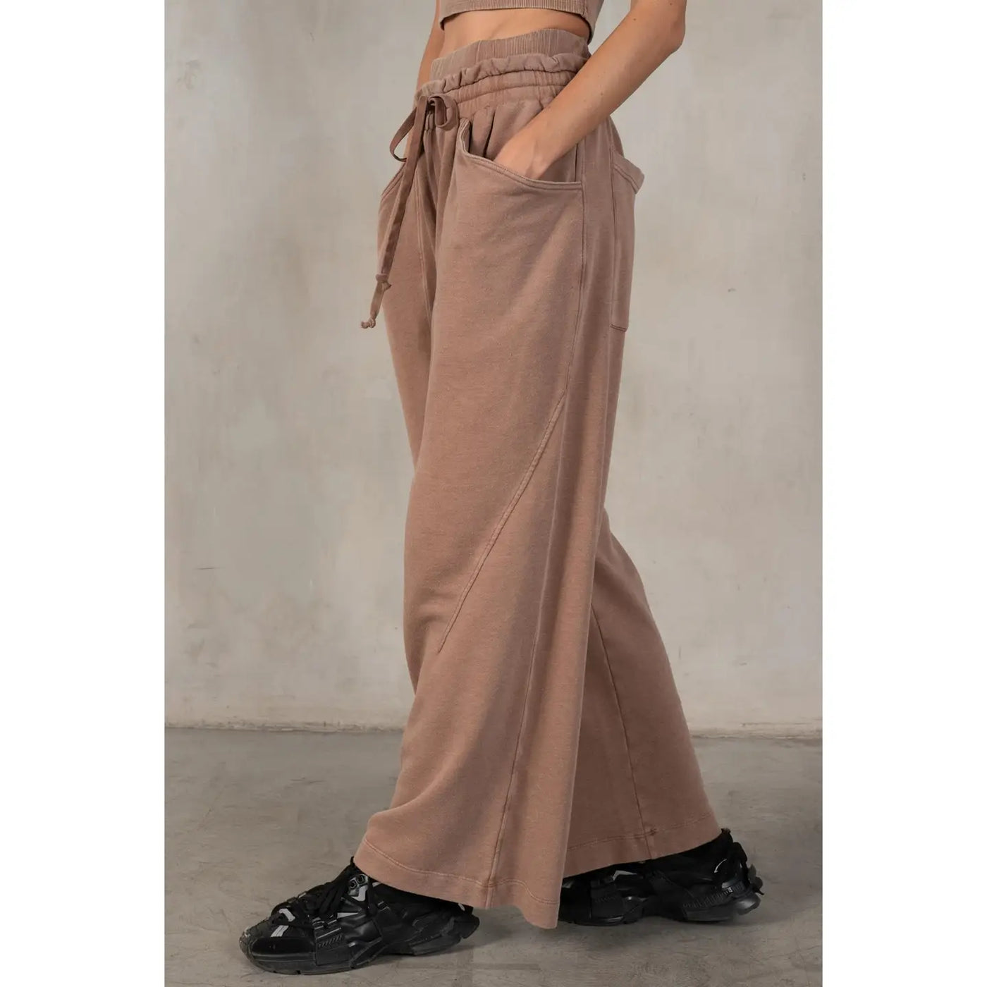 Double Layer Paper Bag Waistband Sweats