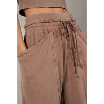 Double Layer Paper Bag Waistband Sweats