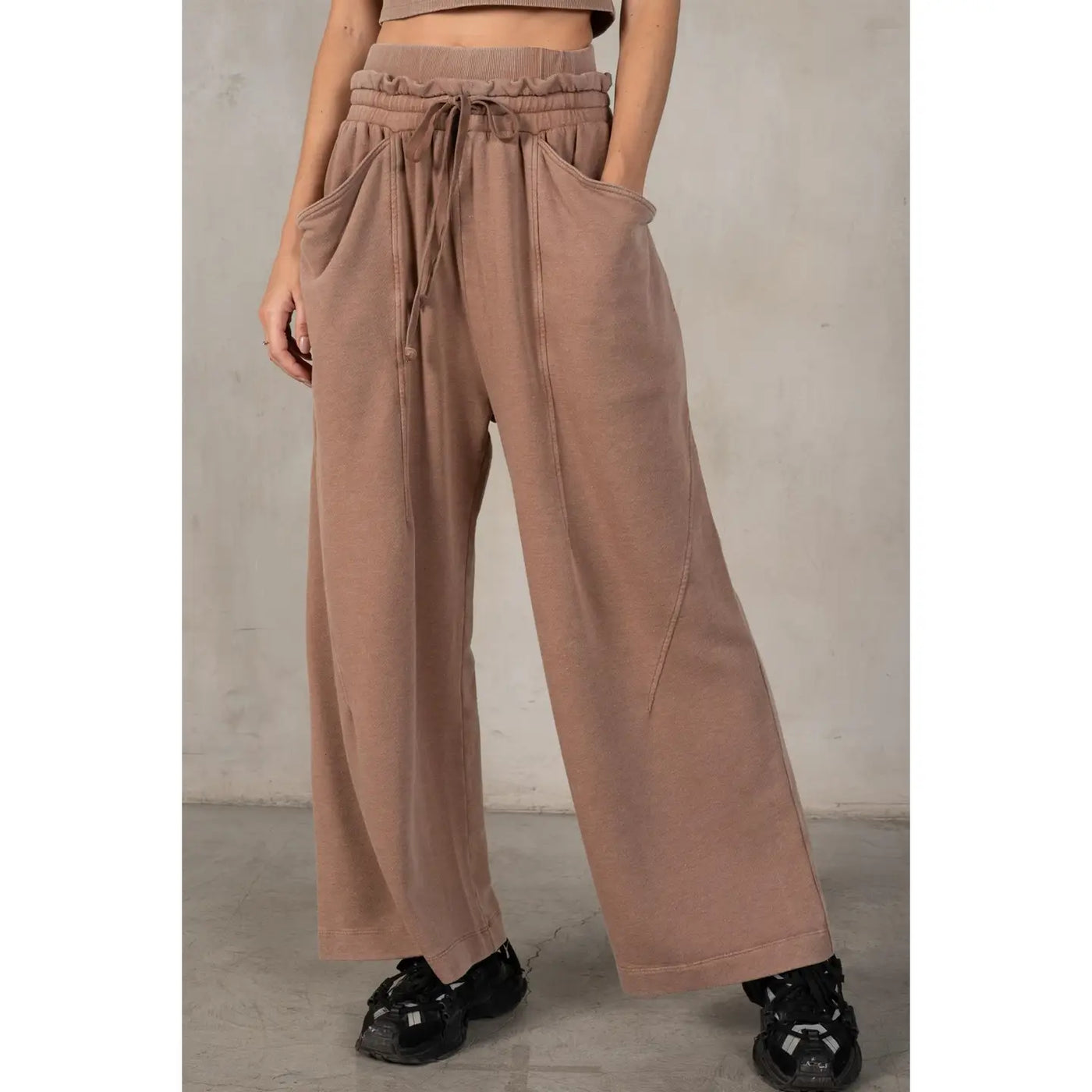 Double Layer Paper Bag Waistband Sweats