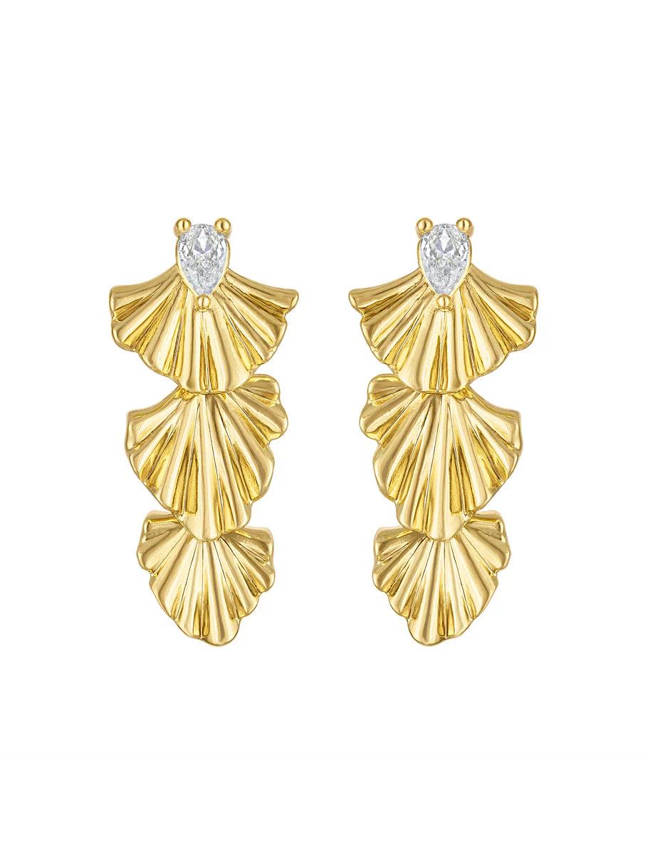 Drew Drop Fan Earring