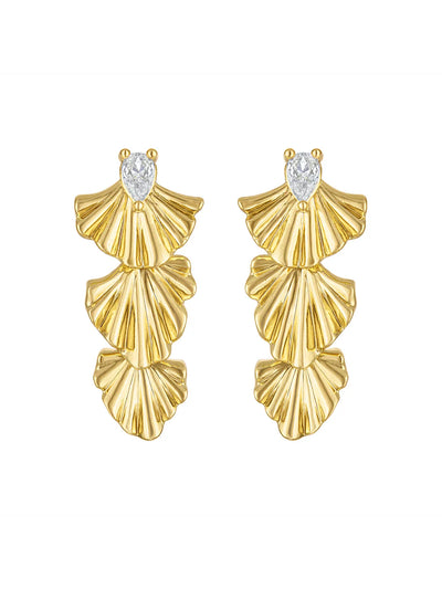 Drew Drop Fan Earring