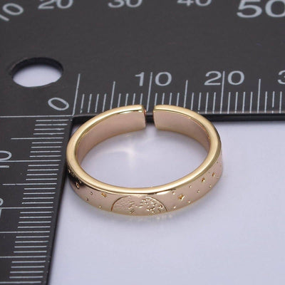 Adjustable Gold Celestial Astronomy Ring
