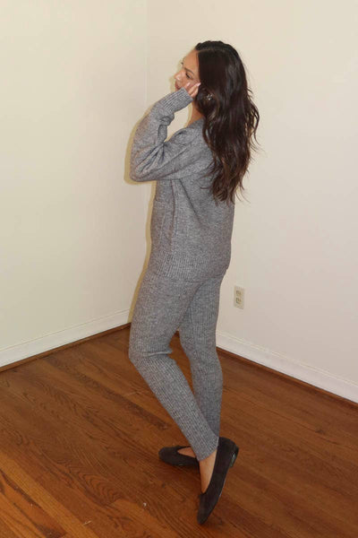 Knit Cardigan & Leggings Set