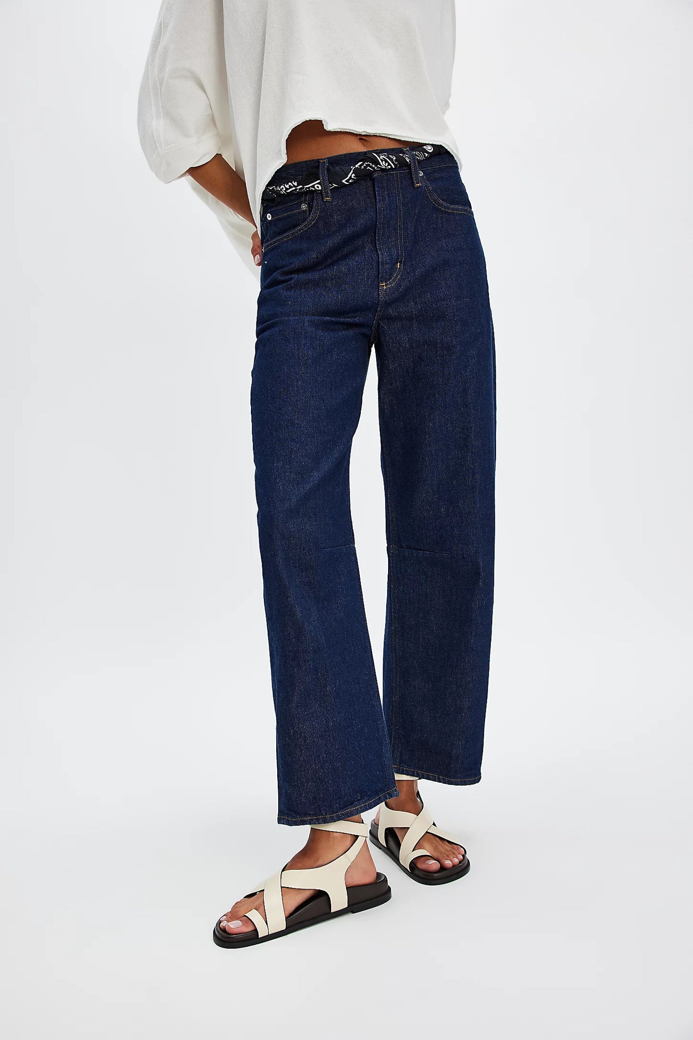 Anya Criss-Cross Footbed Sandals