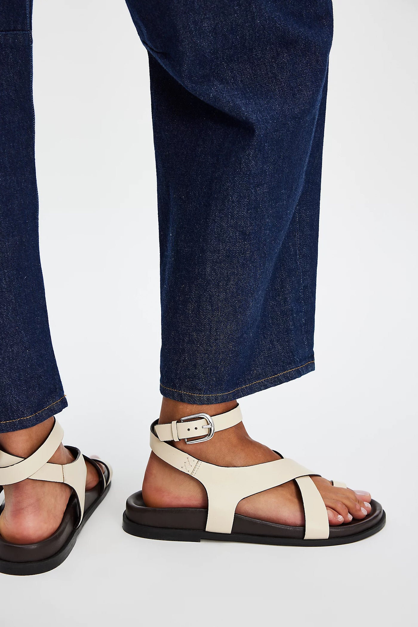 Anya Criss-Cross Footbed Sandals