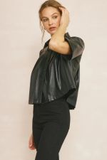 Angelina Leather Swing Top