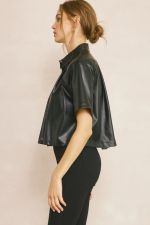 Angelina Leather Swing Top
