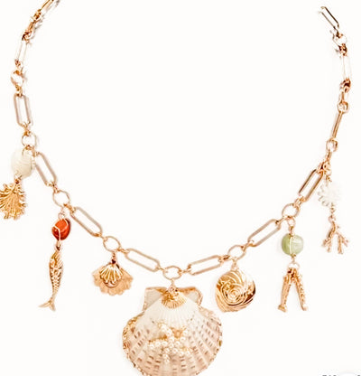 By The Bay-Shell- Statement Necklace