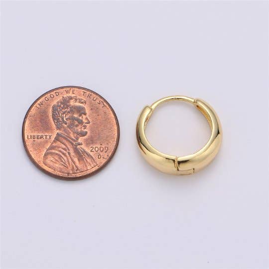 24K Gold Filled Huggie Hoops