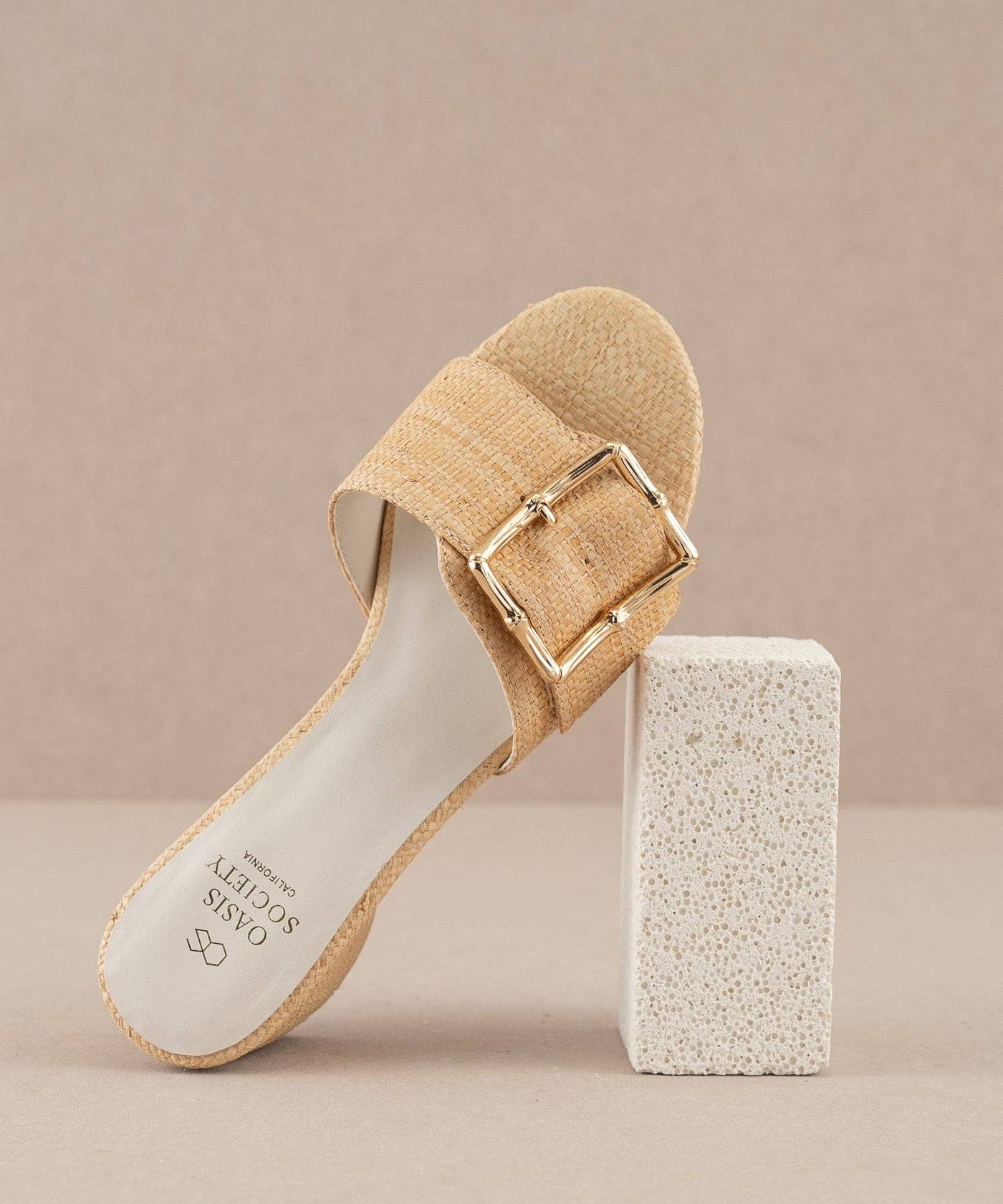 The Tucson Wheat | Low Heel with Bamboo Buckle