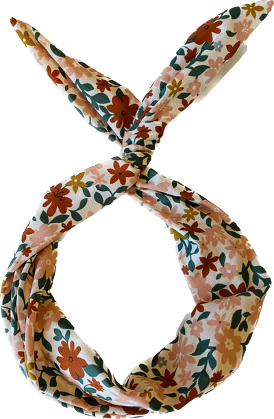 Boho Floral Wired Headband