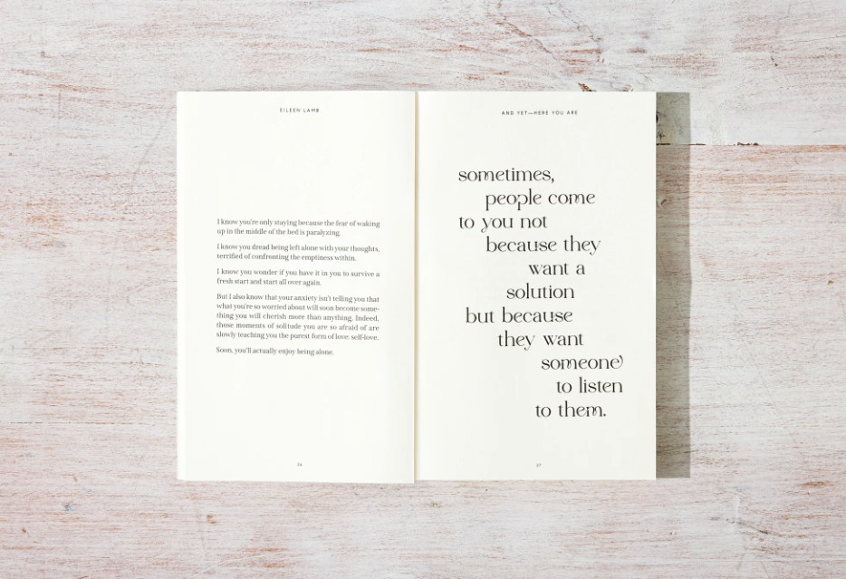 And Yet – Here You Are  by Eileen Lamb