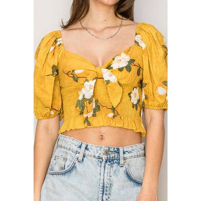 Flirty Floral Crop Top