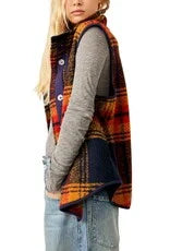 Wrapped Up Blanket Vest | Free People