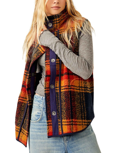 Wrapped Up Blanket Vest | Free People