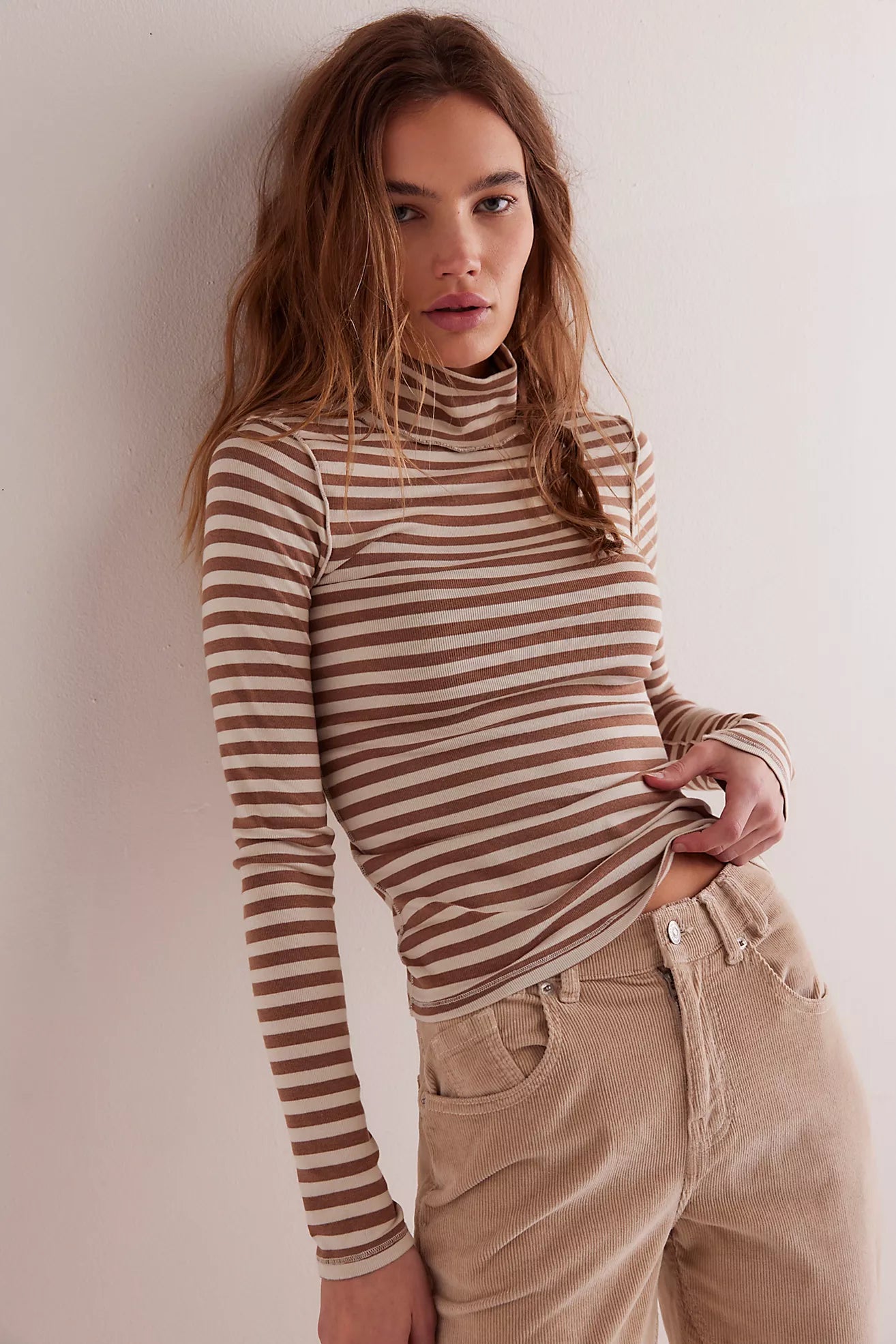 Good Good Stripe Turtleneck | Free People