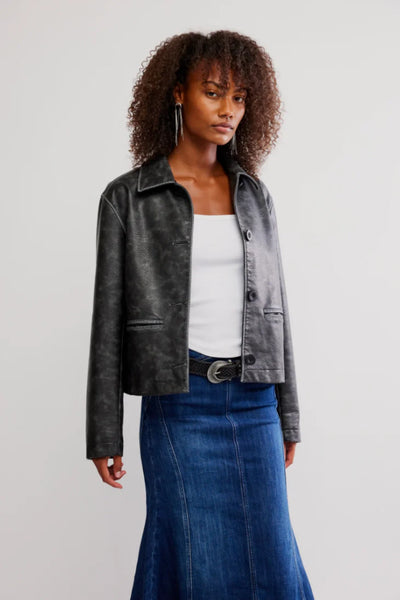 Hera Vegan Leather Jacket | Free People
