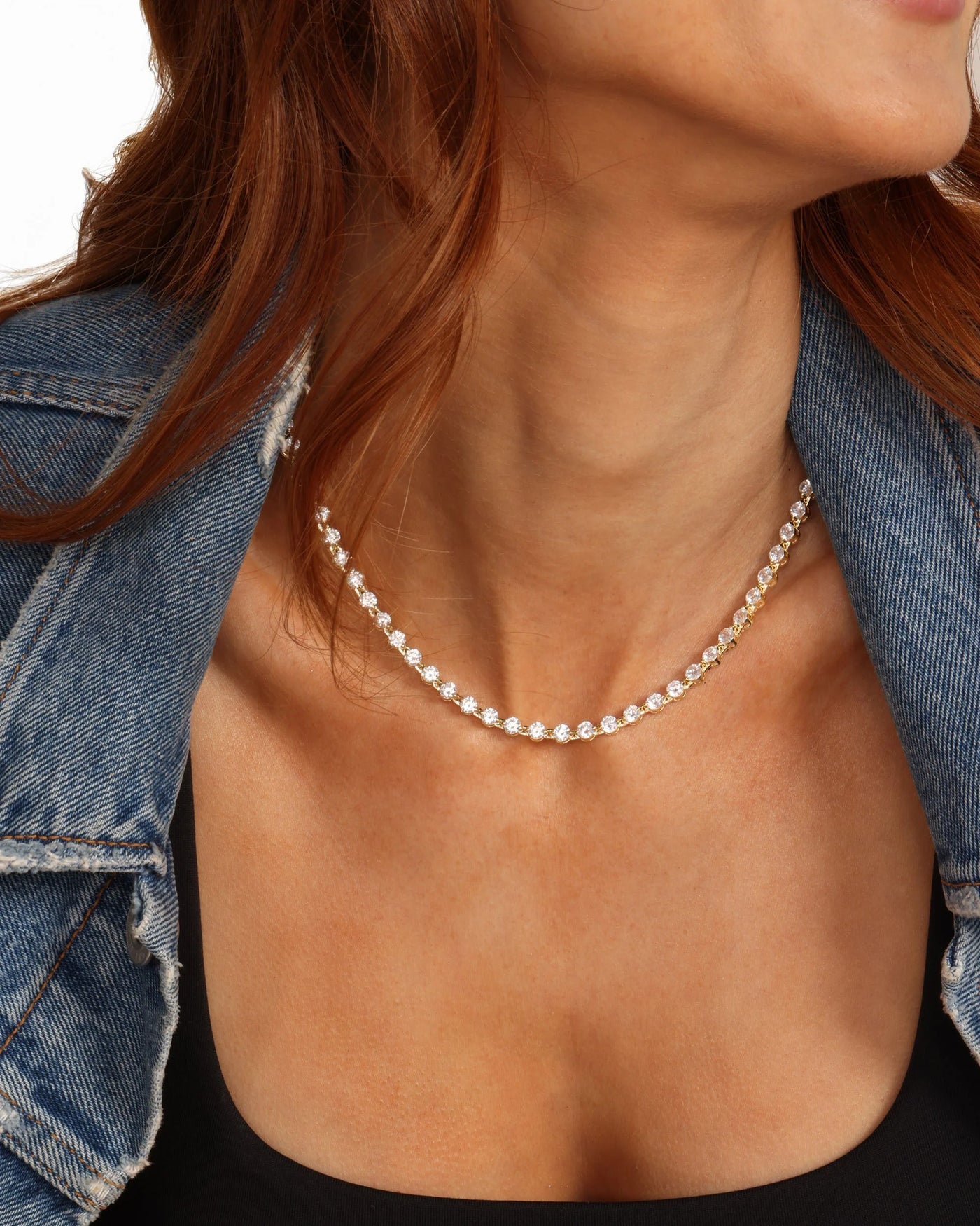 She's an Icon Tennis Necklace 16"