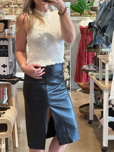 Leather Pencil Skirt