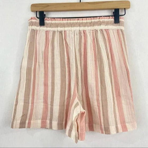 Astra Striped Linen Short