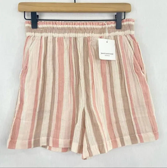 Astra Striped Linen Short