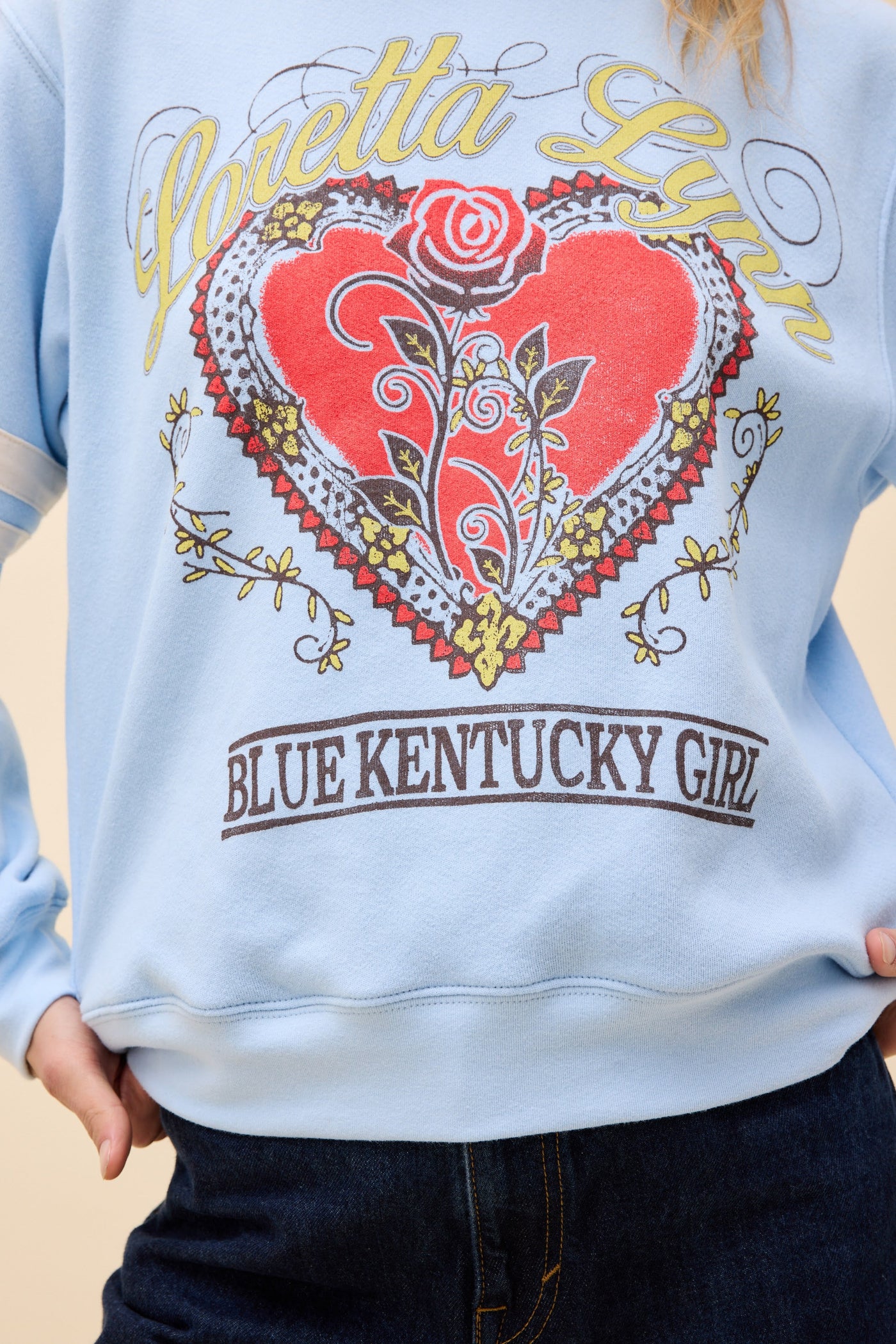 Loretta Lynn Blue Kentucky Girl Varsity Sweatshirt